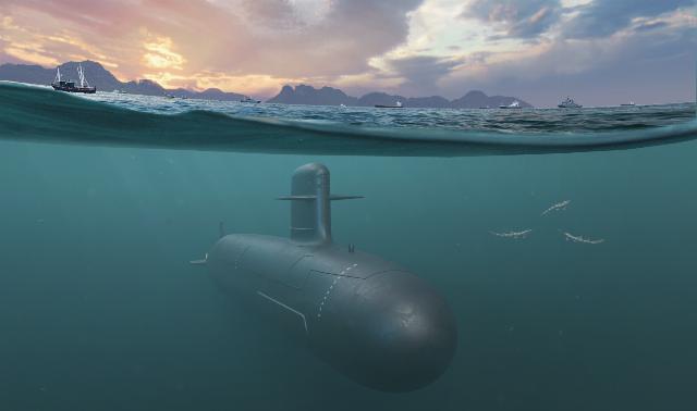 Изображение неатомной подводной лодки проекта Scorpene Evolved в исполнении для ВМС Индонезии