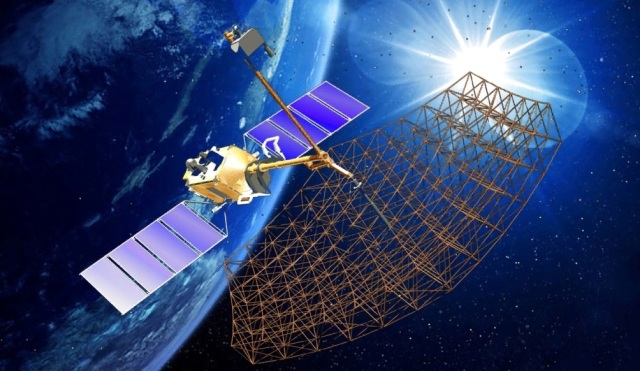 Изображение радиолокационного спутника дистанционного зондирования Земли "Кондор-ФКА"