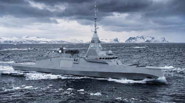 Изображения фрегата типа FDI (Frégates de Défense et d’Intervention) в исполнении для ВМС Швеции