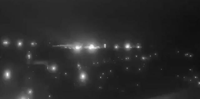 Кадр видео удара по Днепропетровску