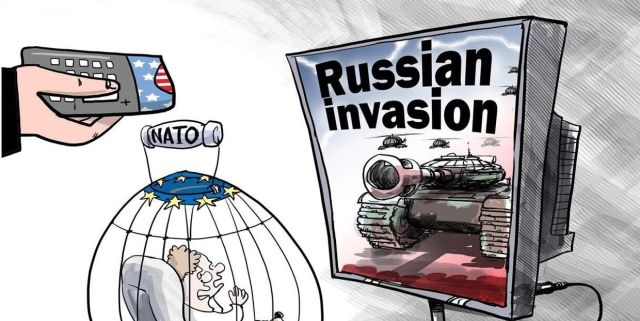 Карикатура русофобия Российская угроза