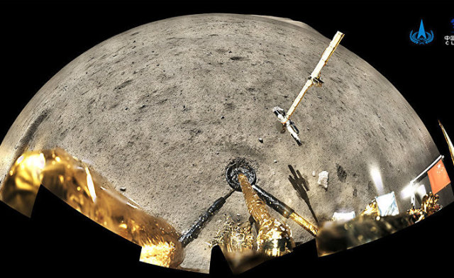 Китайский зонд «Чанъэ-5» на Луне