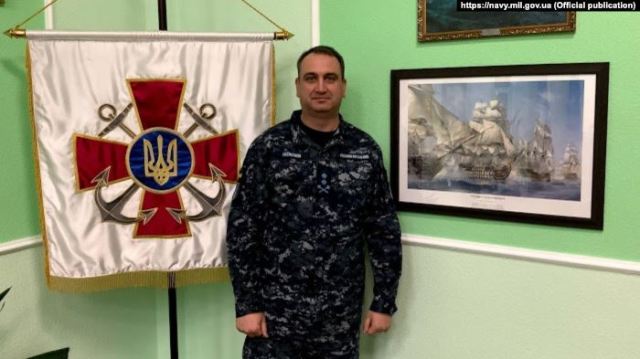 Командующий военно-морскими силами Украины контр-адмирал Алексей Неижпапа