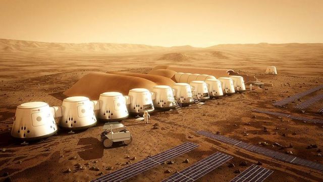 Концепт обитаемых модулей для колонистов Марса