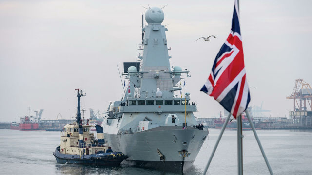 Корабль Королевских ВМС Великобритании HMS Duncan