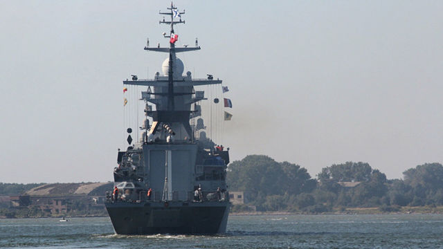 Корабли Балтийского флота во время учений "Запад-2017". 16 сентября 2017