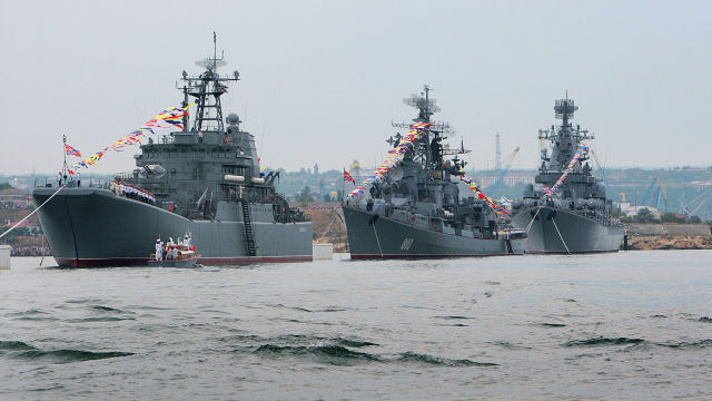 Корабли Черноморского флота России в Крыму