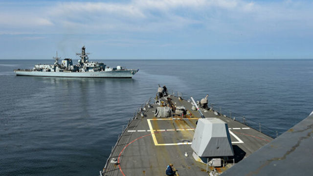 Корабли НАТО в Балтийском море