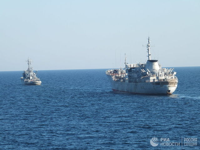 Корабли ВМСУ у берегов Крыма