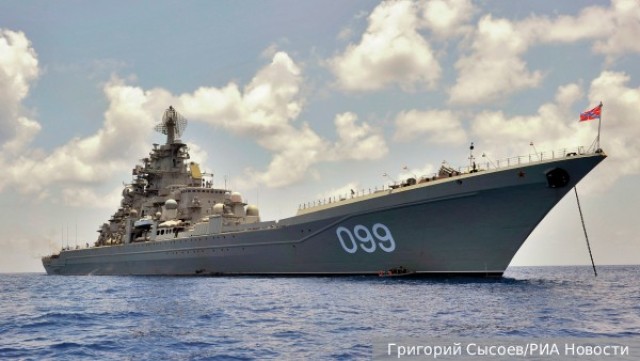 Крейсер «Петр Великий» служит всего лишь с 1998 года