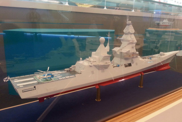 Макет эсминца "Лидер" на выставке "Армия-2015"
