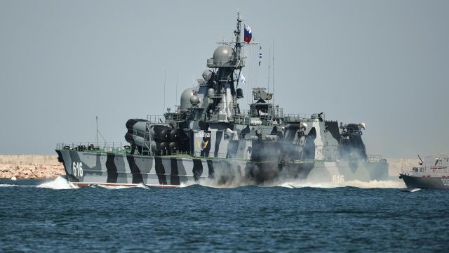 Малый ракетный корабль на воздушной подушке "Самум" Черноморского флота ВМФ России