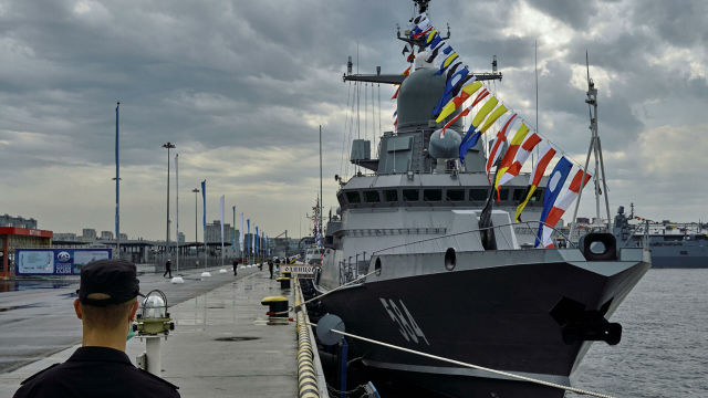 Малый ракетный корабль "Одинцово" проекта 22800 "Каракурт" в Санкт-Петербурге