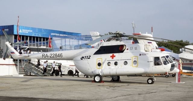 Медицинский вертолет Ми-8АМТ