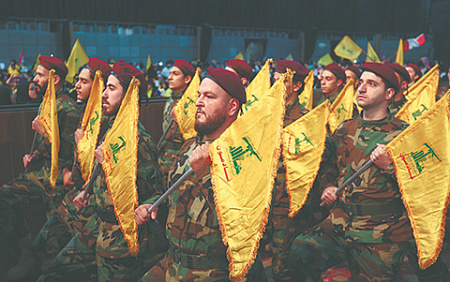 Митинг, посвященный ежегодному Дню мучеников «Хезболлы». Южный пригород Бейрута, Ливан, 11 ноября 2022 года. Фото Reuters