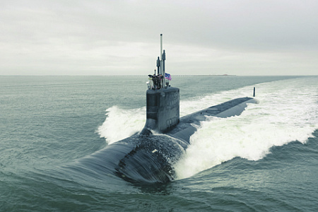 Многоцелевая атомная подводная лодка "Индиана" типа "Вирджиния". Фото с сайта www.navy.mil