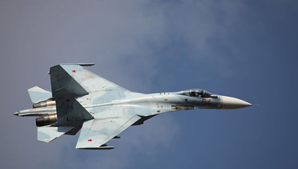 Многоцелевой истребитель Су-27СМ3. Архивное фото