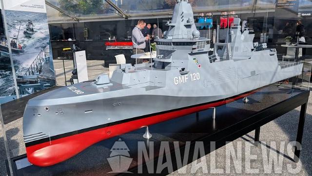 Модель многоцелевого фрегата GMF-120 (NVL)