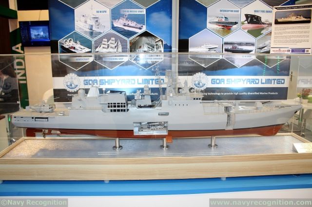 Модель фрегата российского проекта 11356