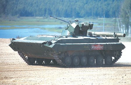 Модернизированный образец БМП-1 был впервые представлен на форуме «Армия-2018». Фото Виталия Кузьмина
