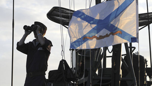 Моряк во время учений Каспийской флотилии. Архивное фото