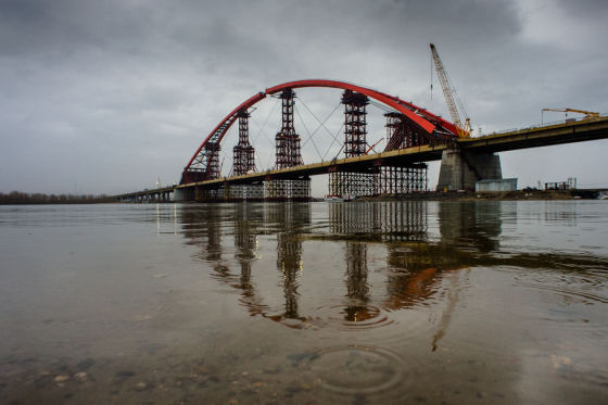 Бугринского моста в Новосибирске