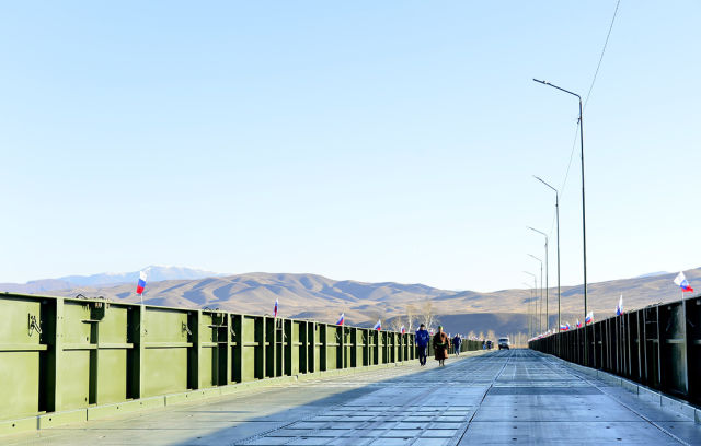 Мост Кара-Хаак через Большой Енисей в Кызыле