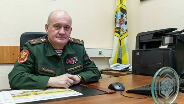 Начальник отдела радиационной, химической и биологической защиты Росгвардии полковник Сергей Богданов