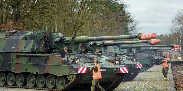Немецкие танки в Мюнстере