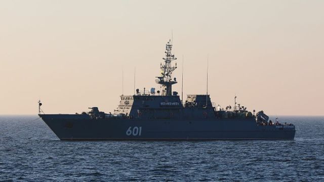 Новейший корабль противоминной обороны "Иван Антонов"