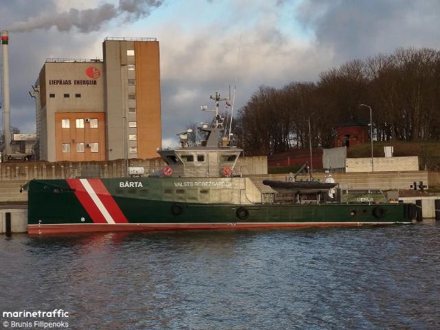 Новый малый патрульный корабль Barta проекта Damen FCS 3307 Patrol Mk 1 Государственной пограничной охраны Латвии перед вводом в строй. Лиепая, 21.12.2025