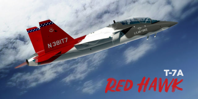Новый учебно-тренировочный самолет ВВС США Bоeing/Saab T-7A Red Hawk (c) министр ВВС США