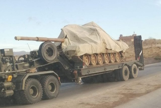 Один из доставленных в Алжир танков Т-90СА российского производства новой партии, 08.01.2020