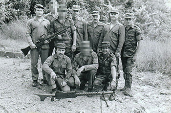 Офицеры "Вымпела", занятия по огневой подготовке (1986). Фото из архива В.Киселева