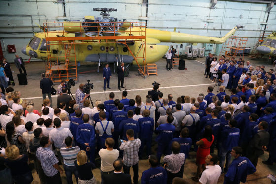 Открытие нового малярно-отделочного цеха на Казанском вертолетном заводе