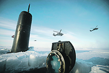 Подводная лодка USS Hampton в Арктике. Фото с сайта www.navy.mil