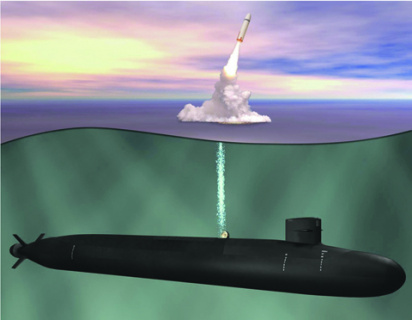 Подводные лодки Ohio Replacement должны нести по 16 межконтинентальных баллистических ракет Trident-2 версии D-5. Иллюстрация с сайта www.navsea.navy.mil