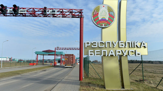 Погранпереход "Григоровщина" на белорусско-латвийской границе