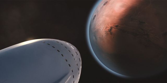 Полет на Марс по проекту компании SpaceX
