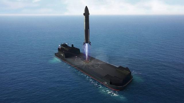 Посадочная платформа для многоразовой ракеты "Нейтрон", США