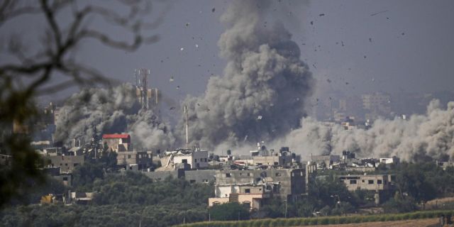 Последствия израильских ударов в Газе. 23 октября 2023 года.
