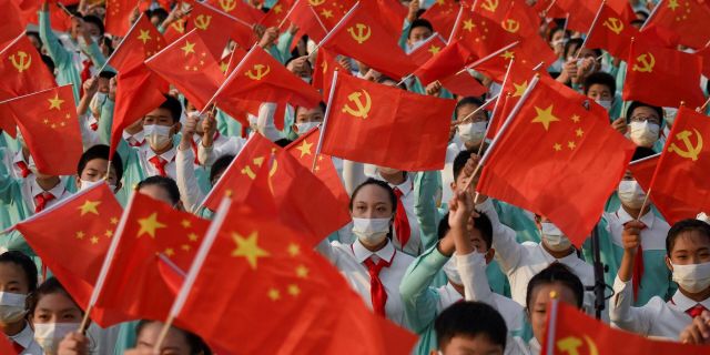 Празднование 100-летия со дня основания Коммунистической партии Китая в Пекине 1 июля 2021 года.