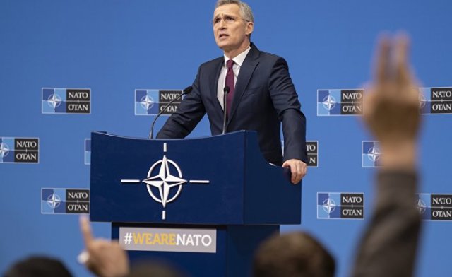 Пресс-конференция генерального секретаря НАТО Йенса Столтенберга