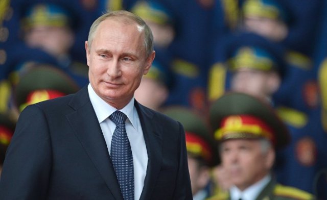 Президент России Владимир Путин на церемонии открытия Международного военно-технического форума "Армия-2015"