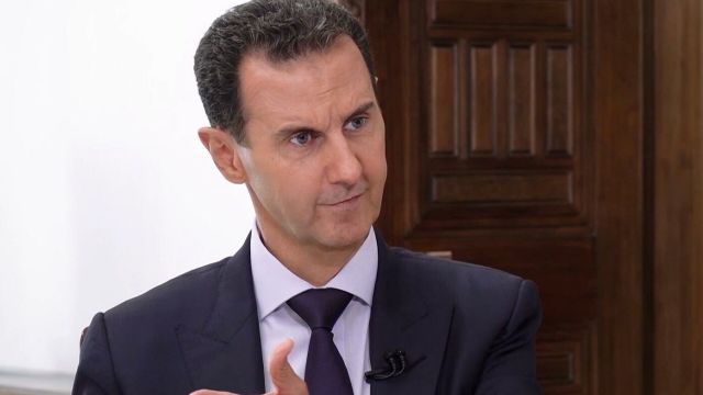 Президент Сирийской Арабской Республики Башар Асад во время интервью информационному агентству "РИА Новости"