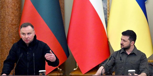 Президент Украины Владимир Зеленский и президент Польши Анджей Дуда