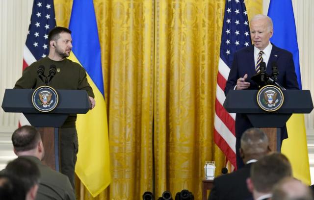 Президент Украины Владимир Зеленский и президент США Джо Байден