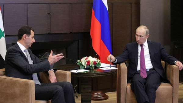 Президент РФ Владимир Путин и президент Сирии Башар Асад