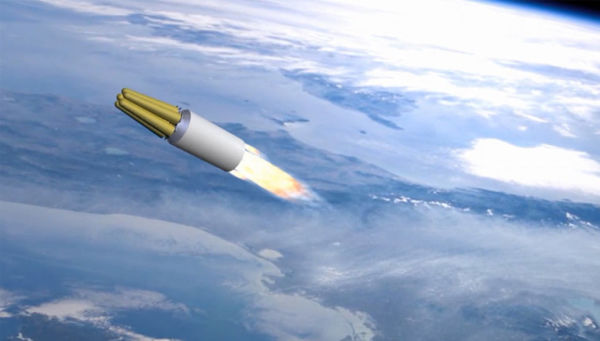 Принцип действия ракетного комплекса стратегического назначения Сармат. Архивное фото