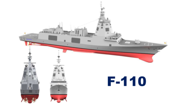 Проект фрегата F-110.